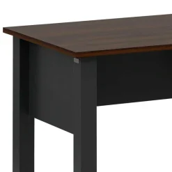 Landhaus Schreibtisch in Dunkelgrau - Mivaldana