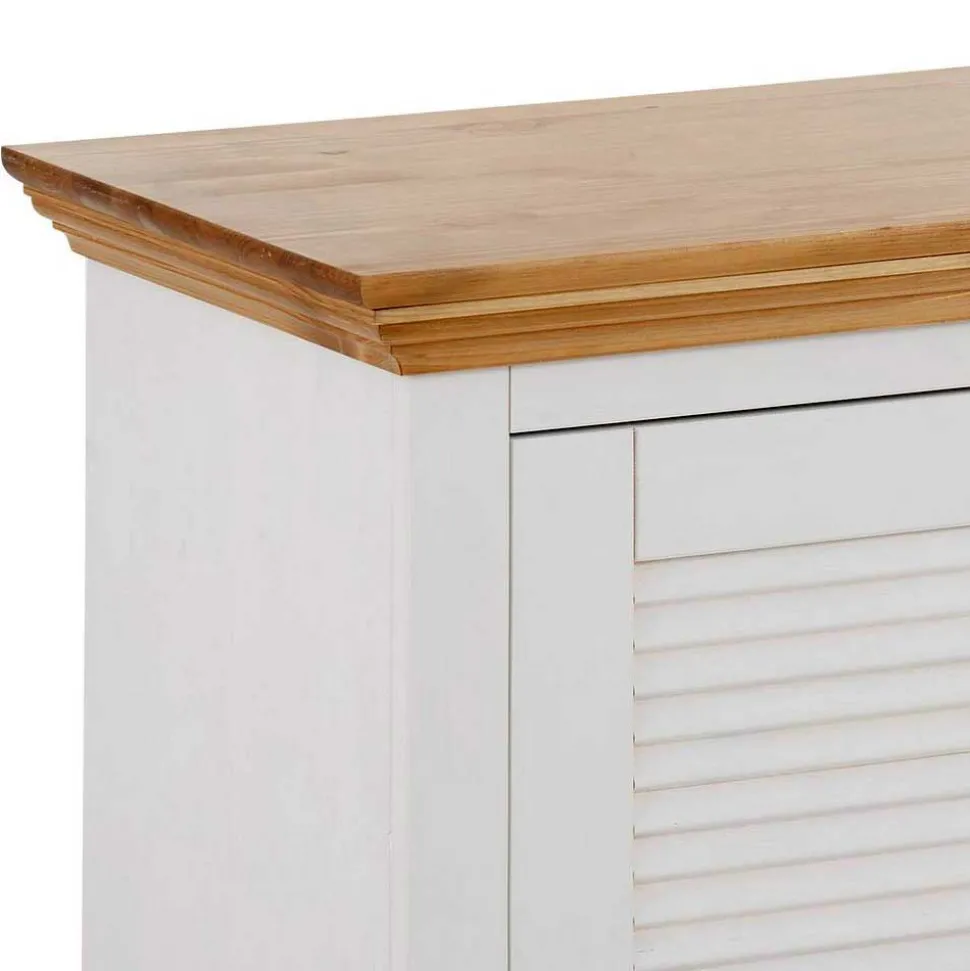 Landhaus Schuhbank in Weiß & Honig - Axdonira