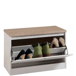 Landhaus Schuhbank mit Klappe - Nudion