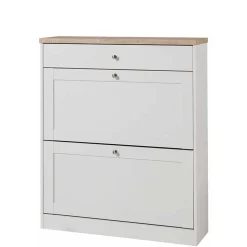 Landhaus Schuhkommode mit zwei Klappen - Nudion