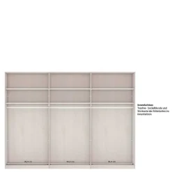 Landhaus Schwebetüren-Schrank in Graugrün - Rajavo