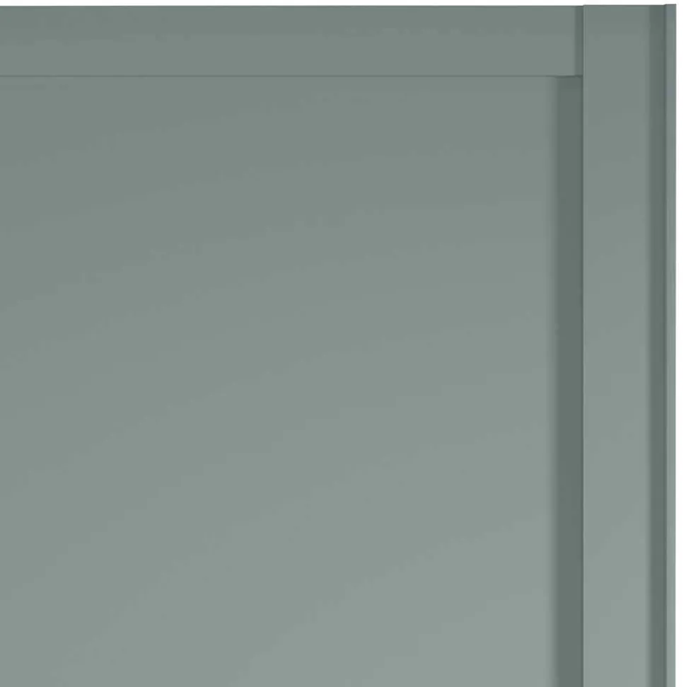 Landhaus Schwebetüren-Schrank in Graugrün - Rajavo