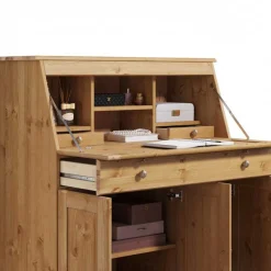 Landhaus Sekretär aus Kiefer Massivholz - Brindusa