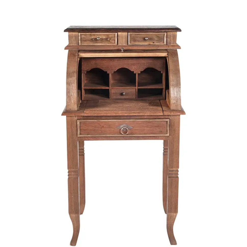 Landhaus Sekretär Mangato aus Teak Recyclingholz