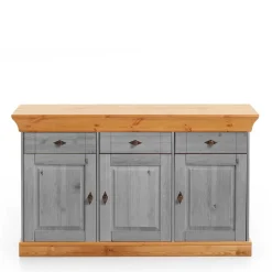 Landhaus Sideboard Cempino in Grau