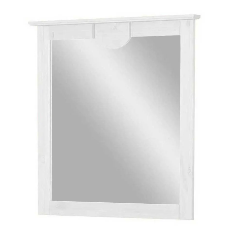Landhaus Spiegel mit weißem Holzrahmen - Vesrav