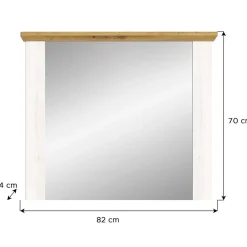 Landhaus Spiegel 82x70x4 cm - Tocella