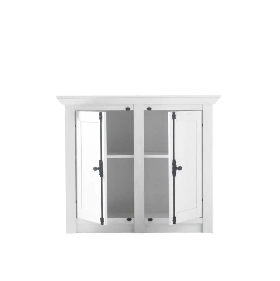 Landhaus Türen-Kommode in Weiß - Chelles