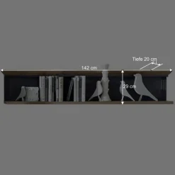 Landhaus TV Bank & Wandregal zweifarbig - Thumbs (zweiteilig)