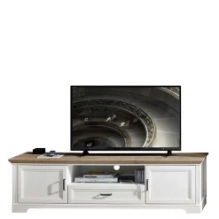 Landhaus TV Lowboard & Wandregal Set - Sinolita (zweiteilig)