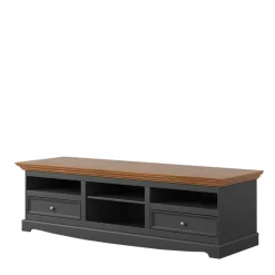 Landhaus TV Lowboard in Grau und Eiche - Witenga