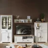 Landhaus TV Wohnwand Möbel Set - Sinolita (vierteilig)