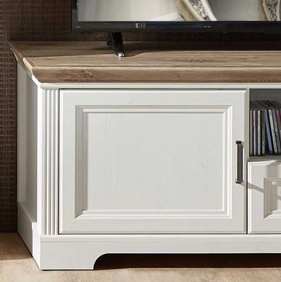 Landhaus TV Wohnwand Möbel Set - Sinolita (vierteilig)