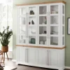 Landhaus Vitrinenschrank mit acht Türen - Eyzaco