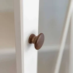 Landhaus Vitrinenschrank aus Kiefer zweifarbig - Zalya