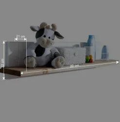 Landhaus Wandboard in Weiß & Eichefarben - Envicron