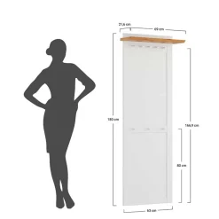 Landhaus Wandgarderobe aus Kiefer - Saluts