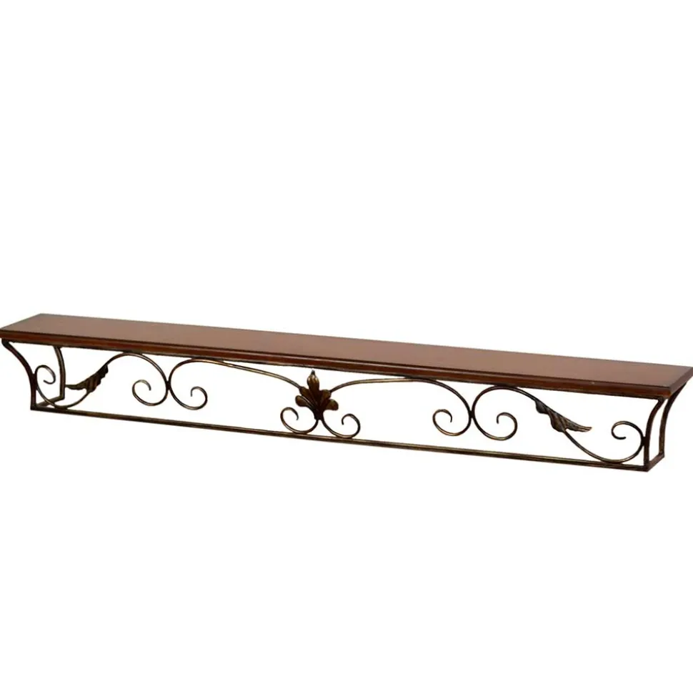 Landhaus Wandkonsole Juliama mit Metall Verzierung