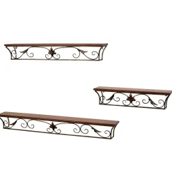 Landhaus Wandkonsole Juliama mit Metall Verzierung