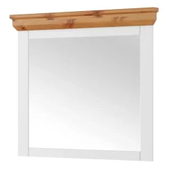 Landhaus Wandspiegel mit Kiefernholz Rahmen - Saluts