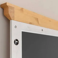 Landhaus Wandspiegel mit Kiefernholz Rahmen - Saluts