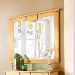 Landhaus Wandspiegel 81x81x5 cm - Edranov