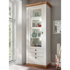 Landhaus Wohnzimmer Anbauwand Set - Diatara (vierteilig)