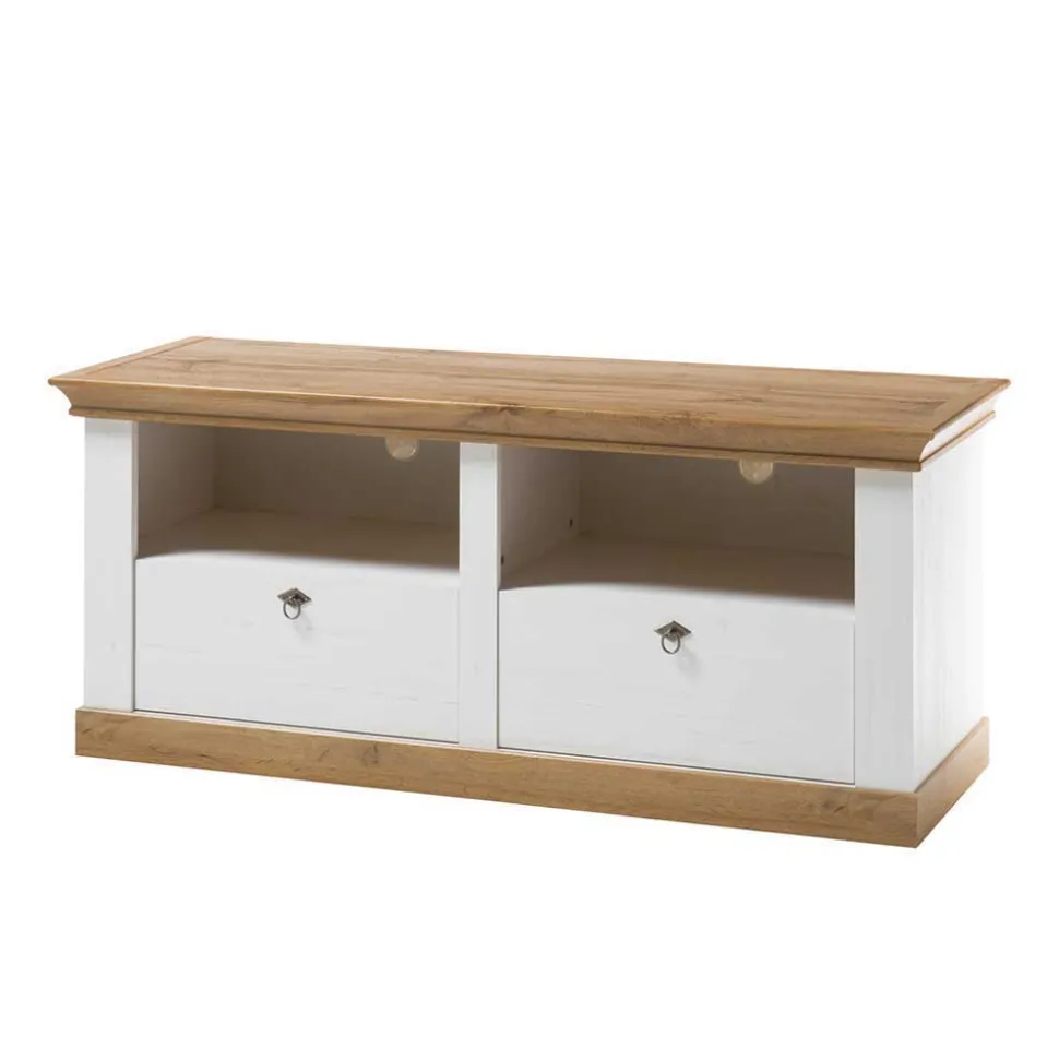 Landhaus Wohnzimmer Anbauwand Set - Diatara (vierteilig)