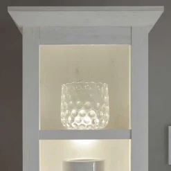 Landhaus Wohnzimmer Möbel in Weiß - Chelles (vierteilig)