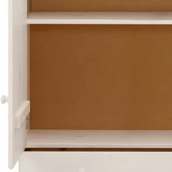 Landhaus Wäsche-Schrank in Weiß lackiert - Ilvestra