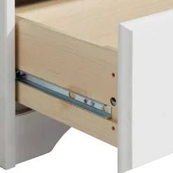 Landhaus Wäsche-Schrank in Weiß lackiert - Ilvestra