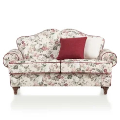 Landhaus Zweisitzer Couch mit Blumen - Baonga