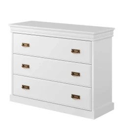 Landhauskommode in Weiß lackiert - Presto