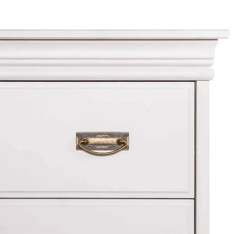 Landhauskommode in Weiß lackiert - Presto
