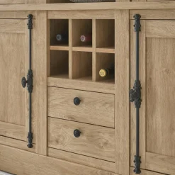 Landhaus-Schrank in Eiche Gold - Hengas