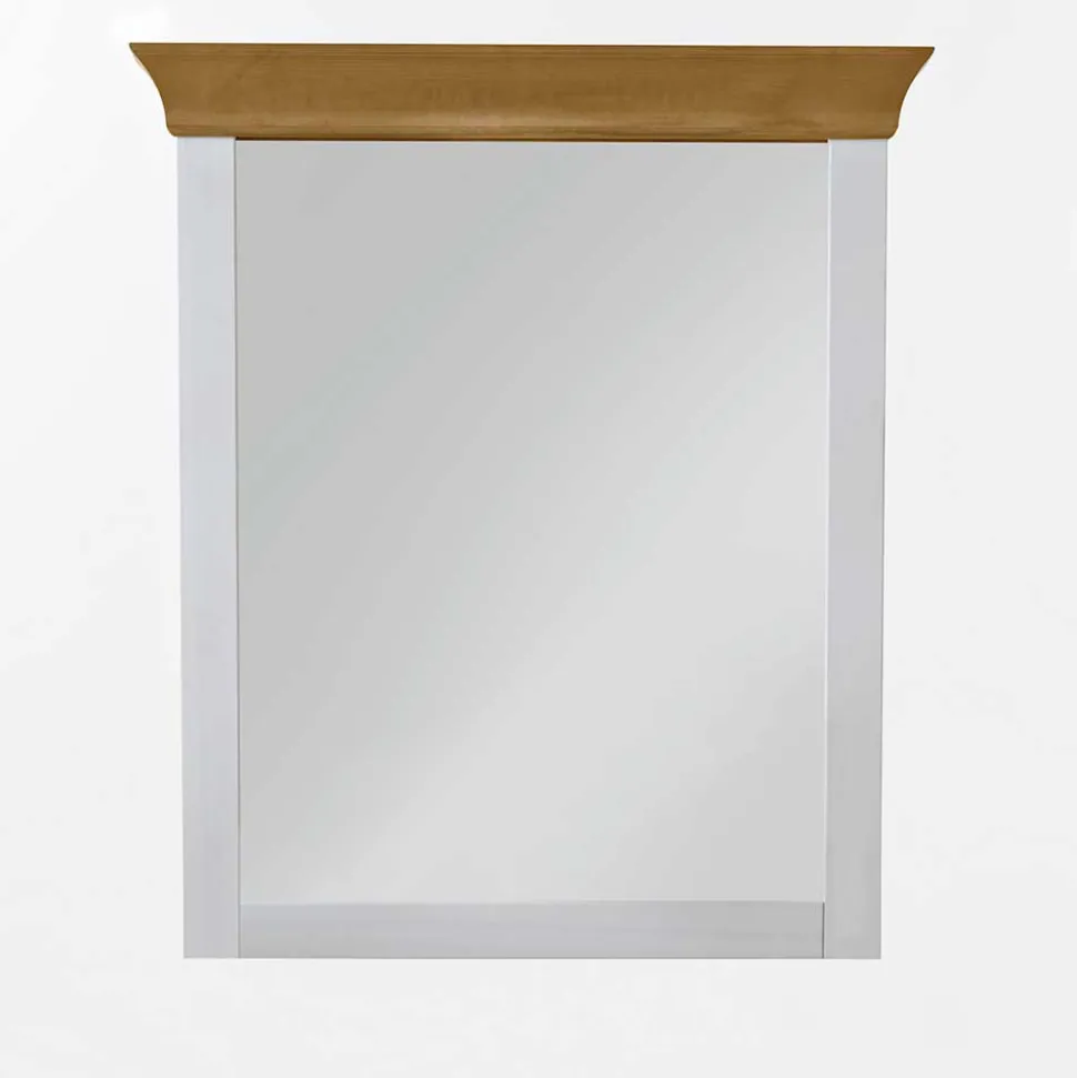 Landhausstil Möbel Set Sibiuta in Weiß (zweiteilig)