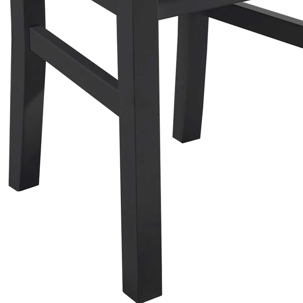 Landhausstuhl aus Holz in Grau & Eichefarben - Ustricia