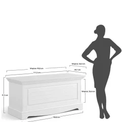 Landhaustruhe mit flachem Deckel - Manipur