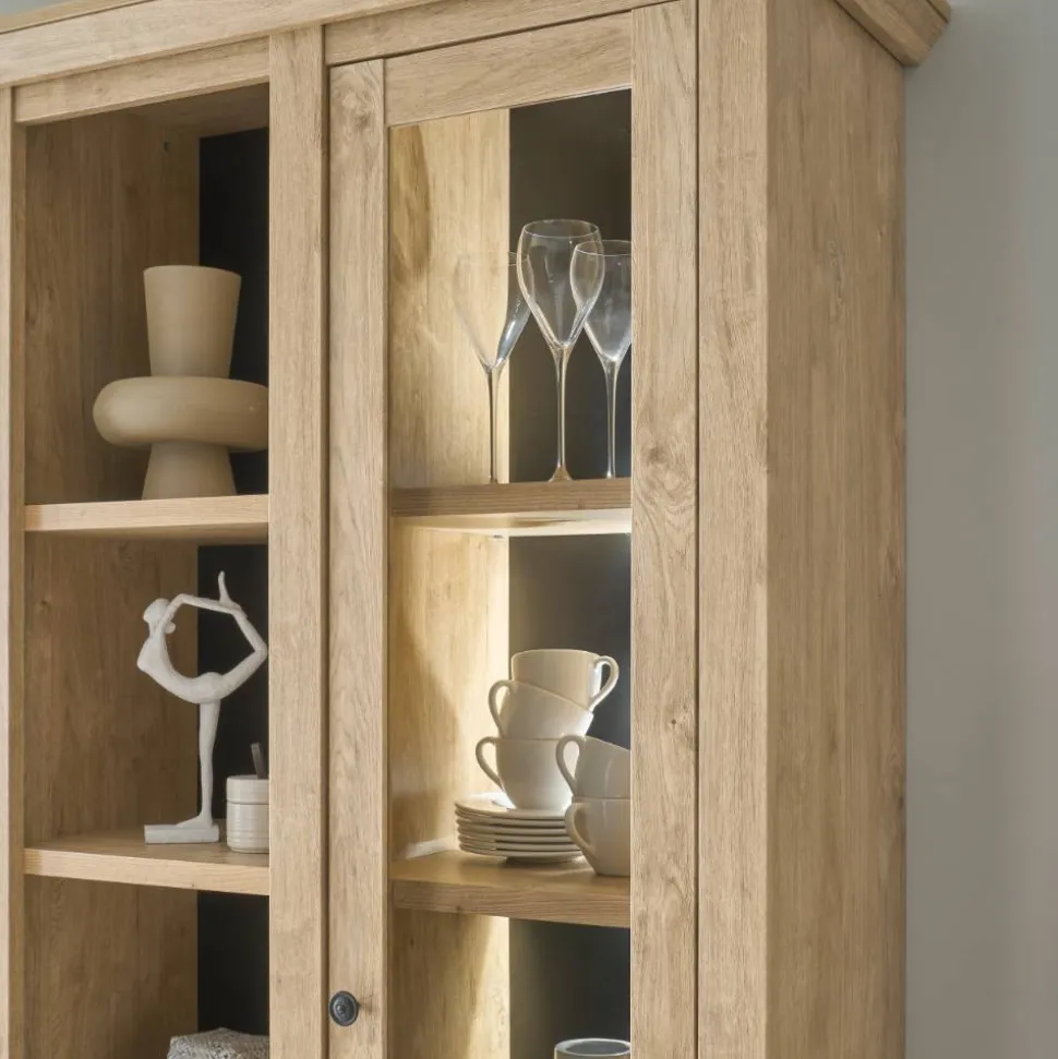 Landhaus-TV-Anbauwand Set - Hengas (dreiteilig)