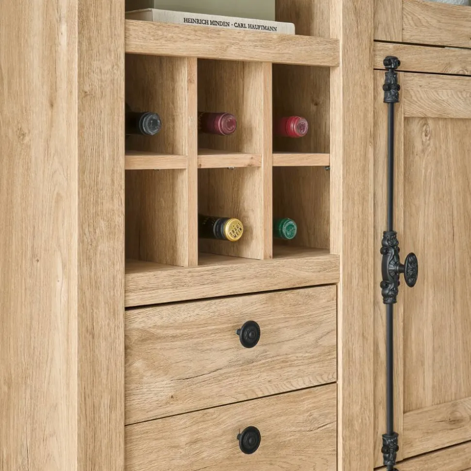 Landhaus-TV-Anbauwand Set - Hengas (dreiteilig)