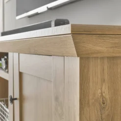 Landhaus-TV-Lowboard in Eiche Gold - Hengas