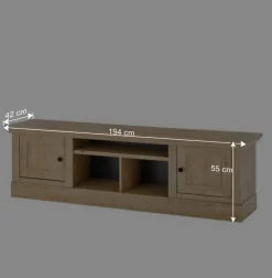 Landhaus-Wohnwand Set - Hengas (vierteilig)