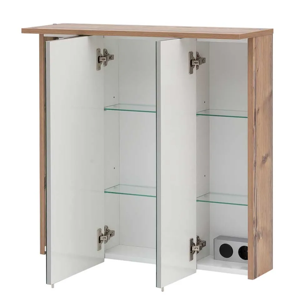 LED Bad-Spiegelschrank in Touchwood - Dadros