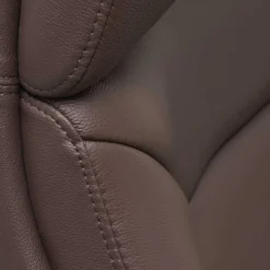 Leder Bürosessel in Dunkelbraun - Kosra