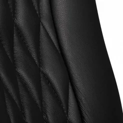 Leder Bürostuhl mit hoher Lehne in Schwarz - Posadas