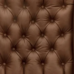 Leder Chesterfieldsessel in Cognac Braun - Martinos