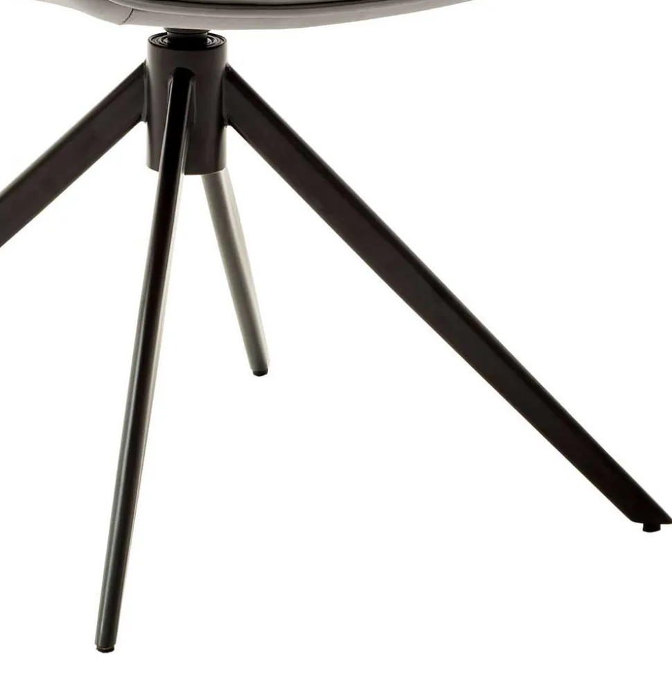 Leder Esstischstühle in Creme - drehbar - Klimaca (2er Set)