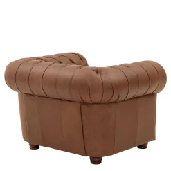 Leder Polstergarnitur Chesterfield - Gonron (dreiteilig)