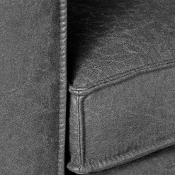 Leder Wohnzimmersessel in Anthrazit - Jimm