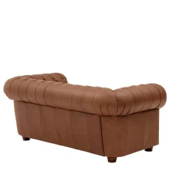 Leder Zweisitzer-Sofa im Chesterfield Design - Gonron